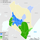 Swing counties in Kenya’s 2017 presidential election.